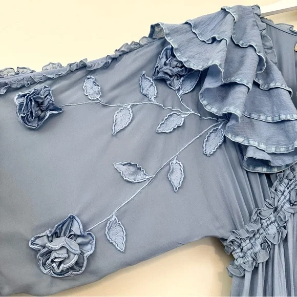 Fillyboo Lotus Duster Maxi Dress in Rain Song Blue - Picture 10 of 16